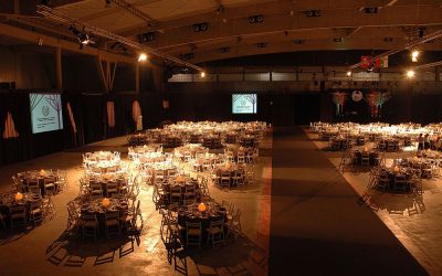 Cortinas ignífugas para eventos.